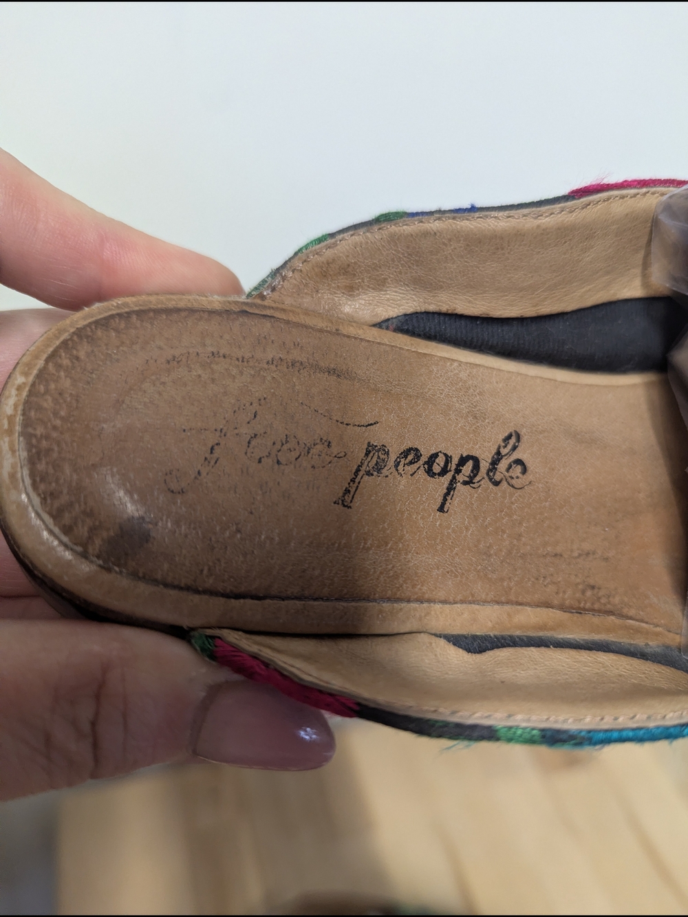Free People Floral Embroidered Slip-On Loafers in Multicolor Mules 8 - Picture 5 of 9